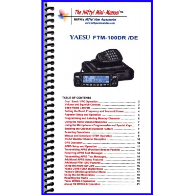 Manuel d'instructions pour Yaesu FTM-100DR / DE